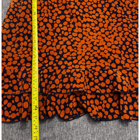 Anine Bing Womens Silk Abstract Print Belted Dress Purple Orange Size Small - Picture 7 of 10